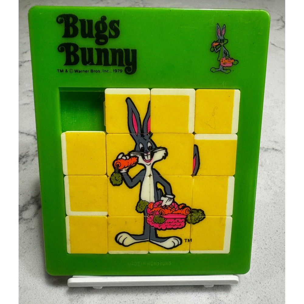 Vintage 1979 Bugs Bunny Warner Bros Sliding Puzzle Slide Puzzle Game